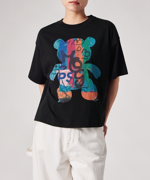 PS Paul Smith tシャツ 半袖 ウィメンズ ”Graffiti Bear” 半袖Tシャツ