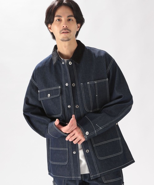 niko and…（ニコアンド） デニムジャケット MEDIUM インディゴブルー