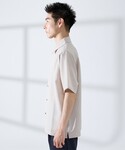 シャツ 半袖 「リネンライク」吸水速乾 半袖シ...の詳細画像3