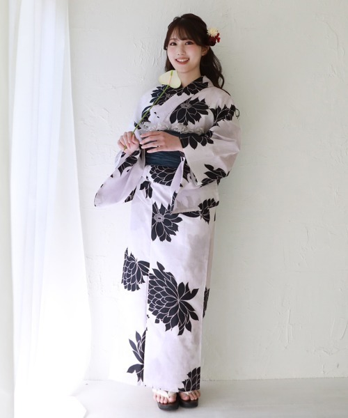和なでしこ 浴衣 変わり織り浴衣3点セット「浴衣・帯・下駄