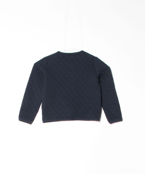「PETIT BATEAU」 ノーカラージャケット 120 ネイビー レディース_画像2