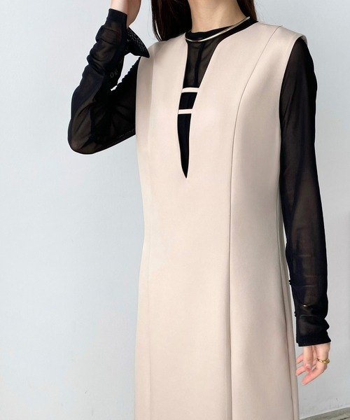 「callautia」 サロペットスカート LARGE ブラウン レディース_画像2