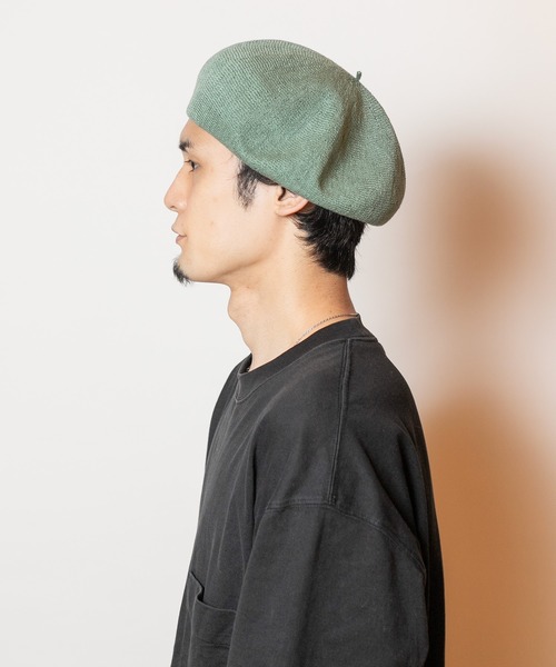 「CA4LA」 ベレー帽 ONESIZE グリーン レディース_画像6