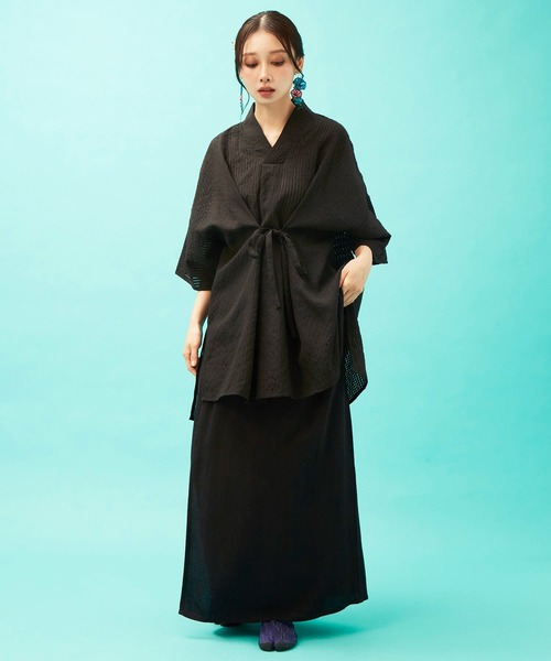 【未使用】倭物やカヤ　割烹着 カヤ 「倭物やカヤ」透かし風トップス レディース : ZOZOTOWN Yahoo!店