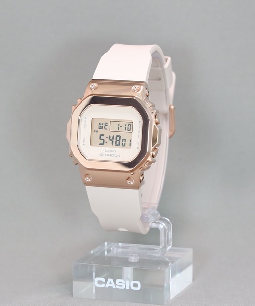 「G-SHOCK」 デジタル腕時計 FREE ピンクゴールド レディース_画像3