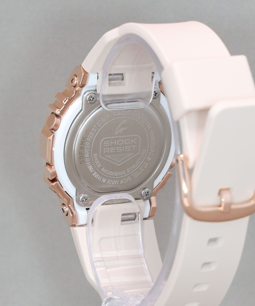 「G-SHOCK」 デジタル腕時計 FREE ピンクゴールド レディース_画像7