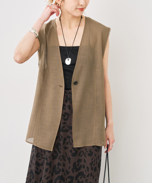 Spick＆Span（スピック アンド スパン） コート アウター シアーカラミ
