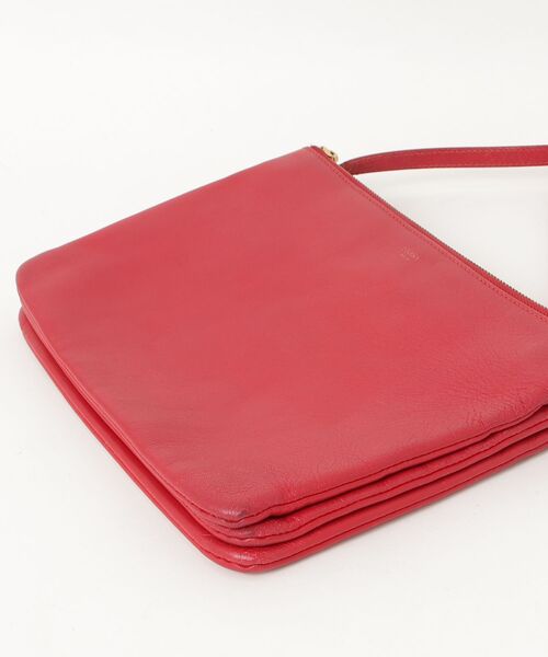 「CELINE」 トリオラージ ショルダーバッグ - レッド レディース_画像3