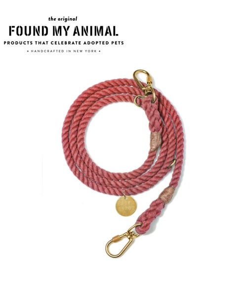 FOUND MY ANIMAL ロープリード Mサイズ レッド journal standard Furniture（ジャーナル スタンダード ファニチャー