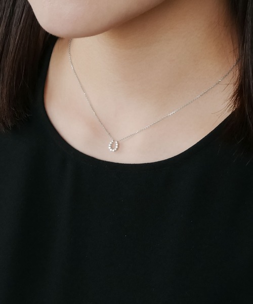 ヴァンドームアオヤマ　プラチナダイヤモンド　ネックレス　ホースシュー　アガット VENDOME AOYAMA ネックレス プラチナ ホースシュー ダイヤモンド