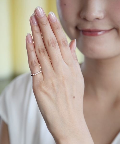 4℃（ヨンドシー） 指輪 リング K18ピンクゴールド ピンキーリング