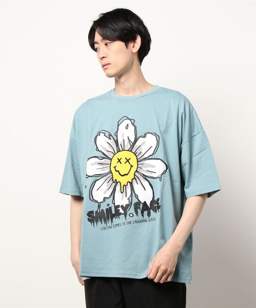 tシャツ GET SHOT SMILE BIG Tシャツ レディース メンズ スマイルヴァンパイア ミニキャラ Tシャツ / スマイル