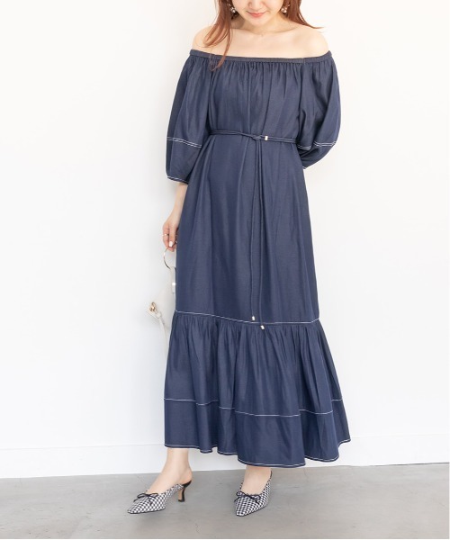 RANDA ワンピース 2WAYデニムライクワンピース : ZOZOTOWN Yahoo