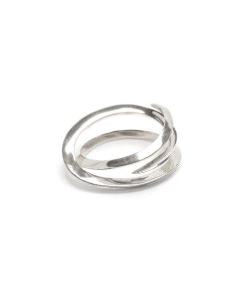 指輪 レディース 「YArKA/ヤーカ」」triangle irregular twist ring/トライアングル 不規則 捻りリング silver｜zozo｜04