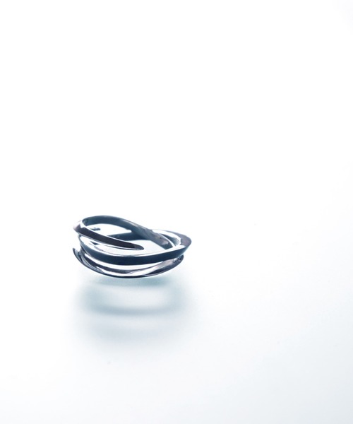 指輪 レディース 「YArKA/ヤーカ」」triangle irregular twist ring/トライアングル 不規則 捻りリング silver｜zozo｜18