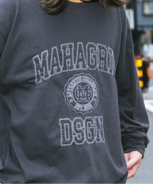 tシャツ 「mahagrid/マハグリッド」BACKSTAGE LS TEE/バックステージ 長袖Tシャツ レディース メンズ mahagrid/マハグリッド』BACKSTAGE LS TEE/バックステージ 長袖T