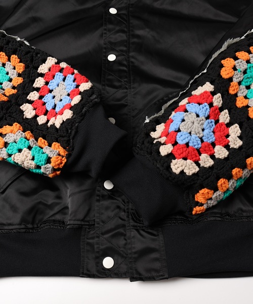 美品 DISCOVERED CROCHET SLEEVE MA-1 サイズ1 セール】DISCOVERED(ディスカバード) CROCHET SLEEVE MA-1（MA-1