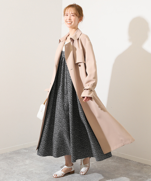 SLOBE IENA ワンピース タフタプリントキャミワンピ : ZOZOTOWN