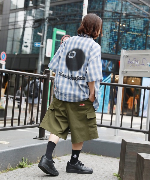 カーゴパンツ 8ポケットオーバーカーゴハーフパンツ メンズ