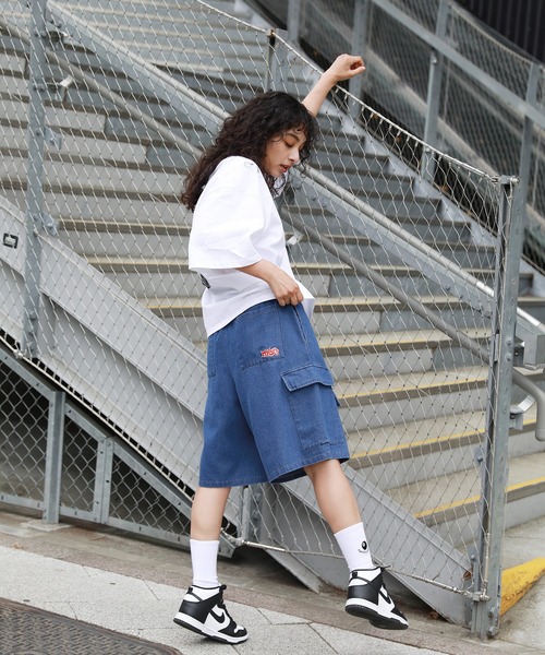 【25AW NEW】LOEWE_women / コットン カーゴバギーパンツ カーゴパンツ 8ポケットオーバーカーゴハーフパンツ メンズ