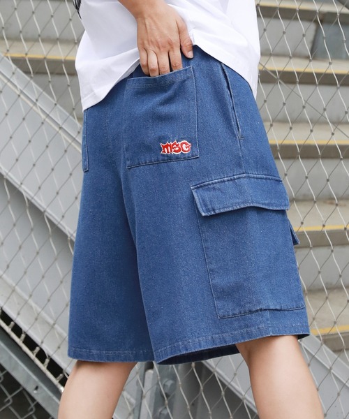 カーゴパンツ 8ポケットオーバーカーゴハーフパンツ メンズ