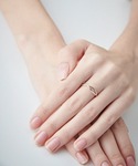 指輪 リング 「レイヤード」 K10YG クロ...の詳細画像5