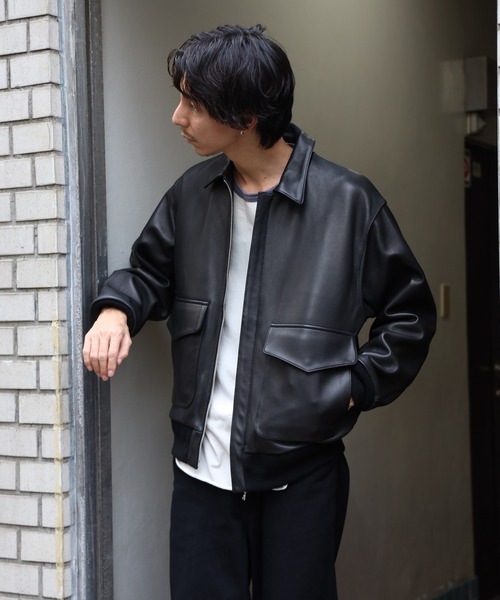 FIDELITY（フィデリティ） 革ジャン ライダース LAMB LEATHER A-2