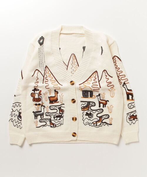 ニット セーター Embroidered Cardigan レディース