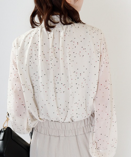 tシャツ BRODIAEA シフォンスモッグブラウス レディース tシャツ BRODIAEA シフォンスモッグブラウス レディース