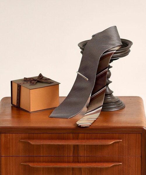 TAKEO KIKUCHI（タケオキクチ） ネクタイ ムジネクタイ＆タイバー