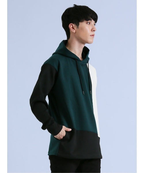 ドゥーカス　FOCUS DESIGN 　ネイビー パーカー　Lサイズ Hatsunex “MITERU” Zip upパーカー（モノクロブラック） | HATSUN