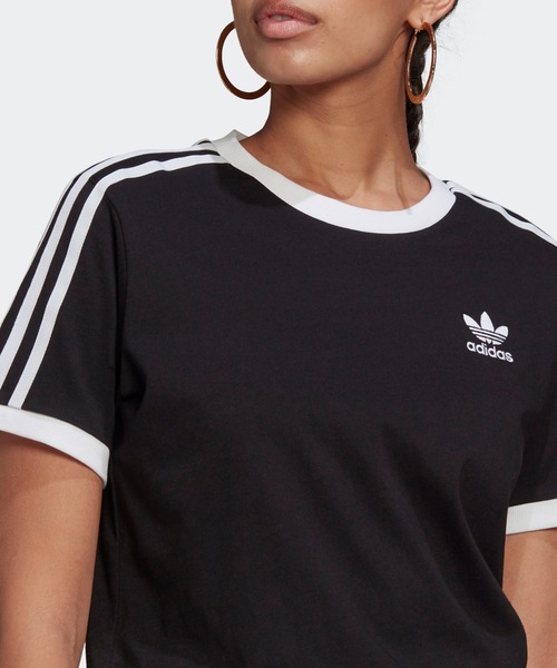 「adidas」 半袖Tシャツ MEDIUM ブラック WOMEN_画像10