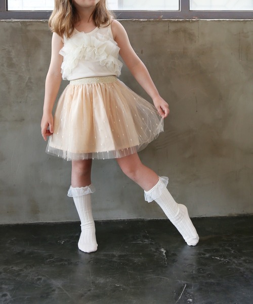 Rora（ローラ） スカート エマリ きらめく チュールスカート キッズ