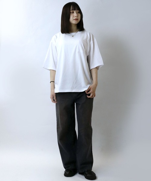STARTEXCEEDEND カットアウト ダメージ レトロ スリム Ｔシャツ ADRER tシャツ heavy cotton vintage like retro rock logo