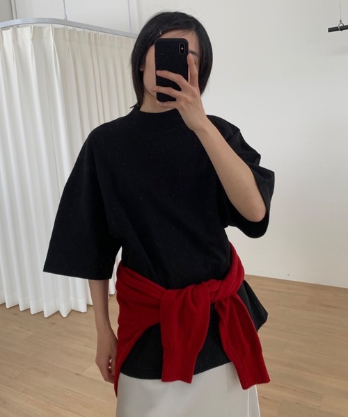 tシャツ 「DIDOT.」「 UNISEX 」フルオーバーボトルネックシルケットT レディース メンズ