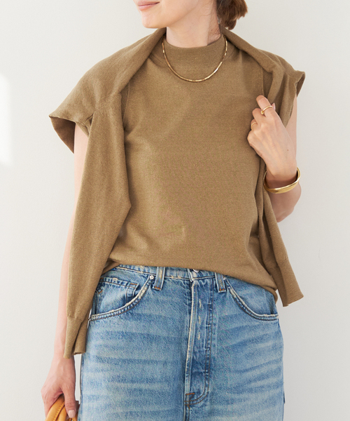 Deuxieme Classe ニット セーター *BRONZER RICH ノースリーブ