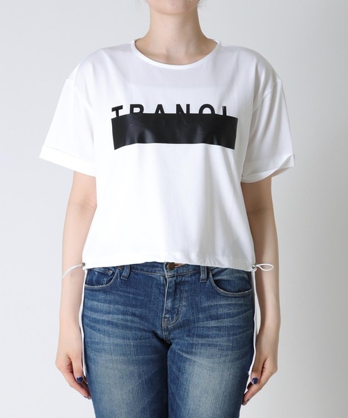 【美品】TRANOI. トラノイ ドローコードTシャツ ブラック ドローコードTRANOI Tシャツ（Tシャツ/カットソー）｜Jines