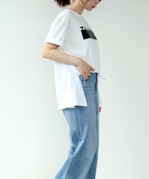 tシャツ ドローコードTRANOI Tシャツ レディース Jines tシャツ ドローコードTRANOI Tシャツ レディース