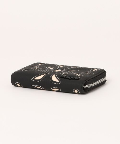 【美品】Desigual デシグアル PVC 花柄　長財布 デシグアル Desigual PVC長財布 DECO FLOWERS INFLIGHT （グレー
