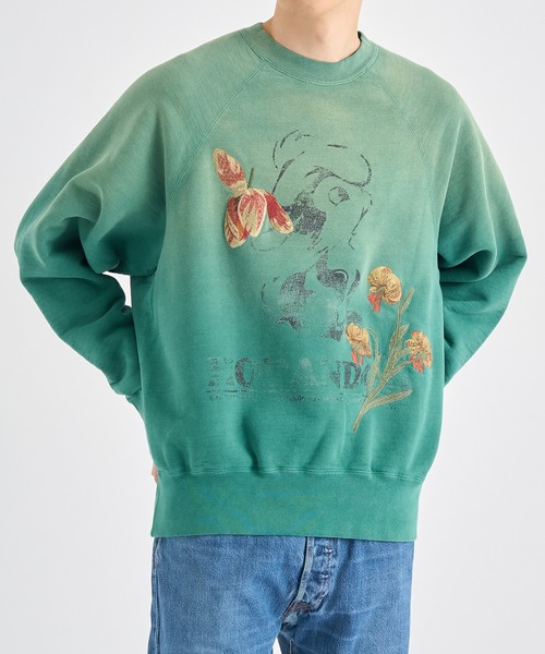 トレーナー スウェット 「KHOKI コッキ」Vintage finished sweatshirt 