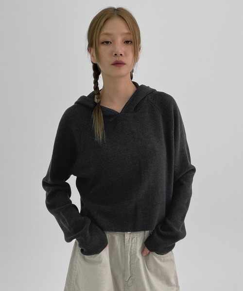 BLACKUP ガーレンスパーカー ベージュ BLACKUP パーカー 「MADE」 キンシュクロップラグランパーカー