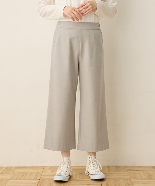 DECOY SINCE 1981 スラックス パンツ 裏起毛ストレッチワイドパンツ