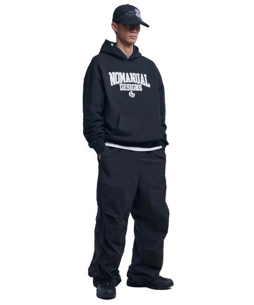 パーカー・フーディ NOMANUAL AL HOODIE BLACK NM63HD19M1BK NOMANUAL パーカー 「NOMANUAL」A.L HOODIE メンズ レディース
