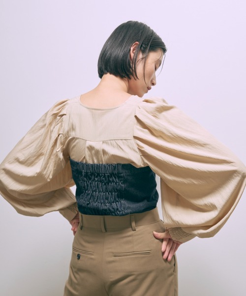 EN NEUME ブラウス シャツ Gathered Volume Blouse レディース 