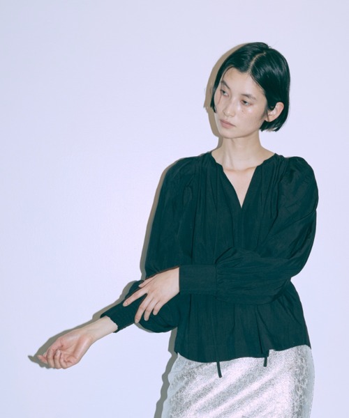 EN NEUME ブラウス シャツ Gathered Volume Blouse レディース 