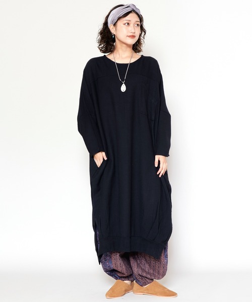 ワンピース 「チャイハネ」ニーネパ ビッグシルエットワンピース 
