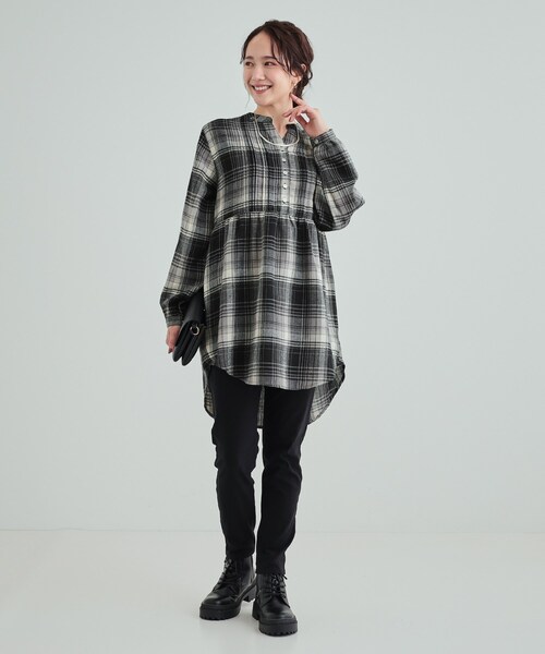 SHOO・LA・RUE（シューラルー） チュニック 「洗える/S-LL」お腹周りを