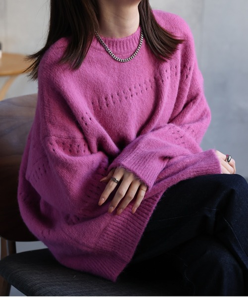 CREARE -LINO- ニット セーター 「ユニセックス商品」アイレットニット