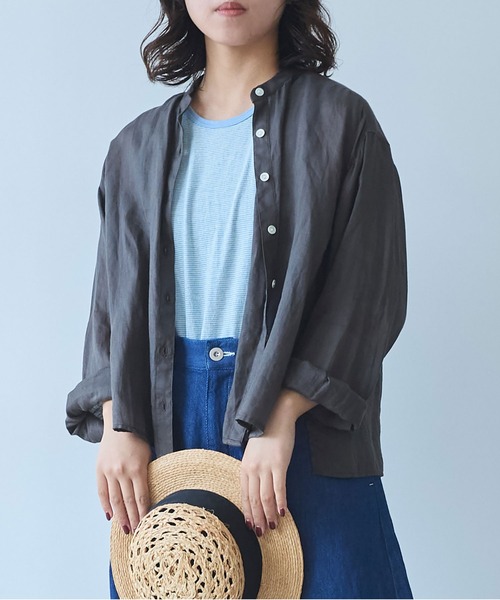 bulle de savon - ☆新品☆bulle de savon リネンブラウス bulle de savon ブラウス シャツ Ramie short レディース