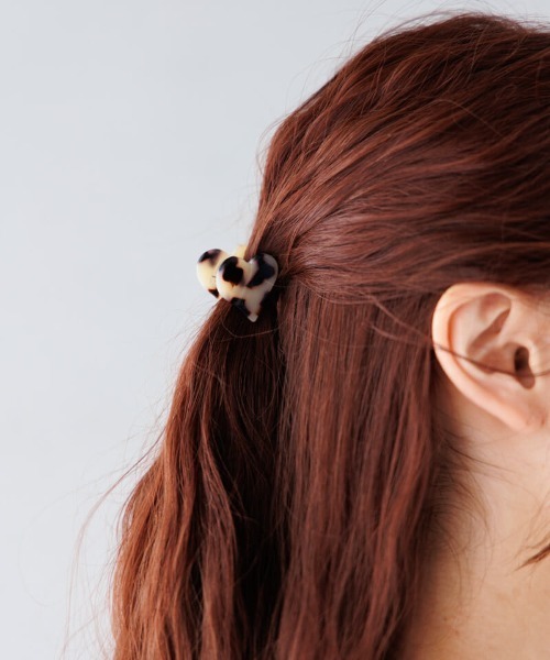 flower（ファッション） ヘアクリップ マーブルハートクリップ